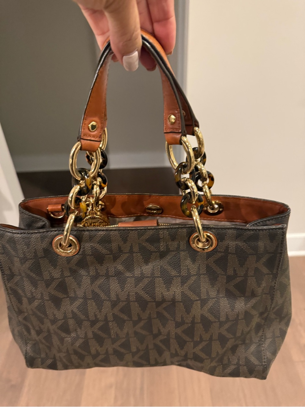 Michael Kors Monogram Brown Handbag
